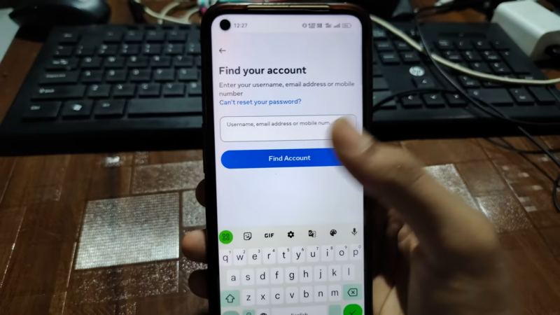 Instagram password reset problem